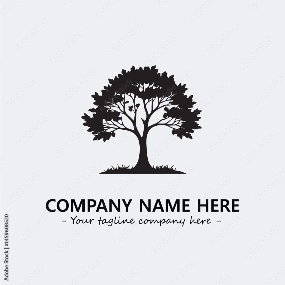 Obraz premium Tree Silhouette Logo Company Design Illustration Vector Graphic Image