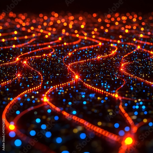 Abstract glowing network