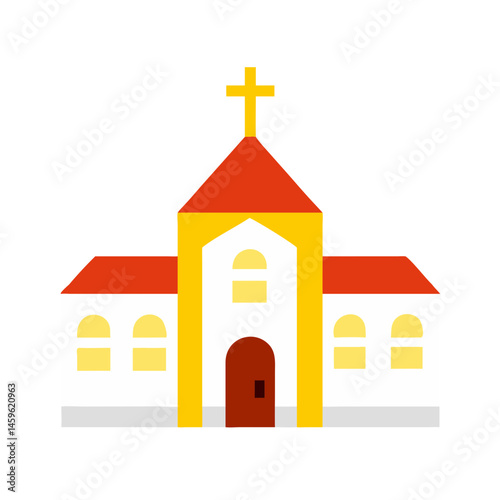 church colored shape vector illustration
