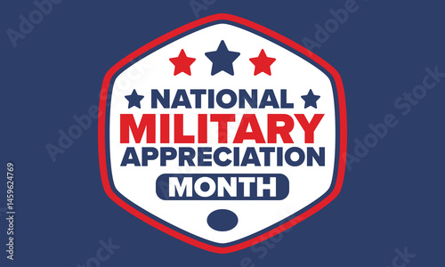 National Military Appreciation Month in May. Annual Armed Forces Celebration Month in United States. Poster, card, banner and background. Vector illustration Free Download National Military Appreciation Month in May. Annual Armed Forces Celebration Month in United States. Poster, card, banner and background. Vector illustration - GFXLoad