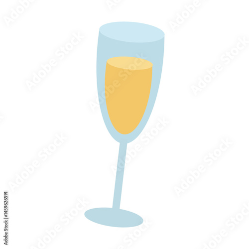 Champagne glass. perfect for New Years Eve, birthdays, weddings, anniversaries, or special occasions