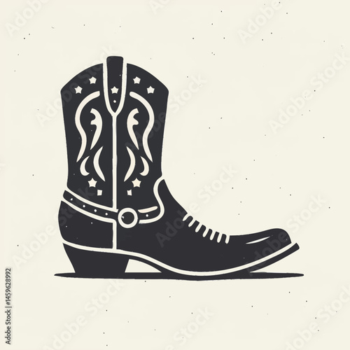 Cowboy Silhouette Logo Set – Western Icon Collection in Vector Style