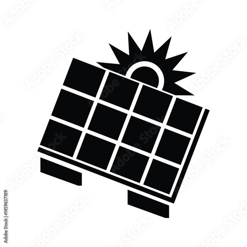 Solar Technology Vector Illustration, Solar Panel Vector, Abstract Solar Panel Design Vector