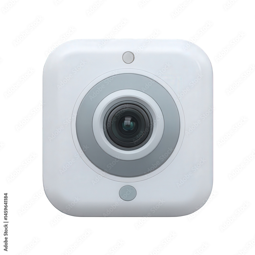 Modern square security on transparent background Modern square security on transparent background