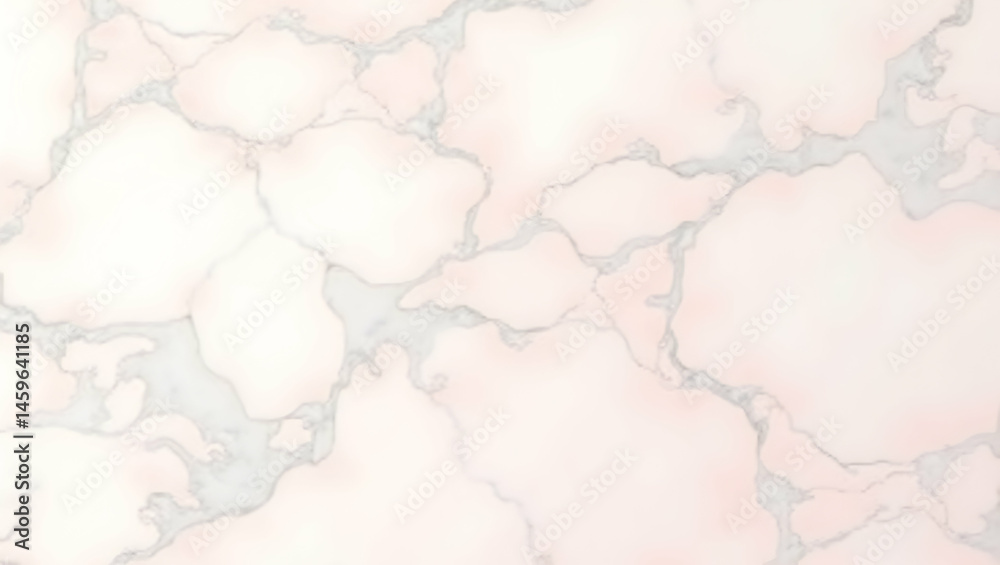 Obraz premium Soft Pink Marble with Gray Veins Isolated on White