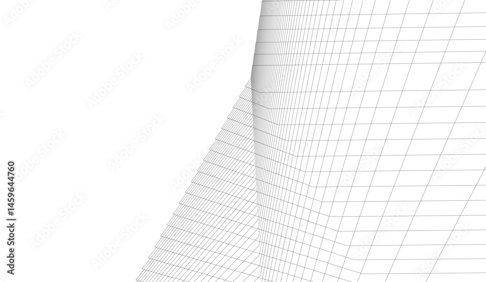 Abstract lines on white background 3d illustration Abstract lines on white background 3d illustration
