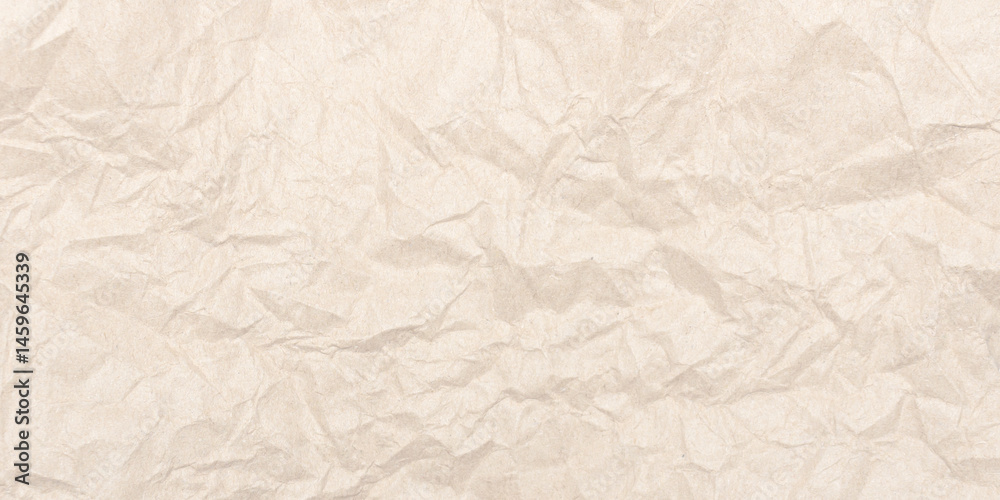Fototapeta premium Realistic Crumpled Torn Brown Paper Textured Background for Creative Design.