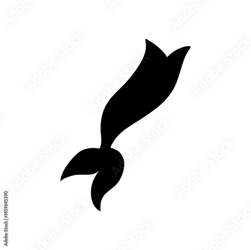 Mermaid tail silhouette 