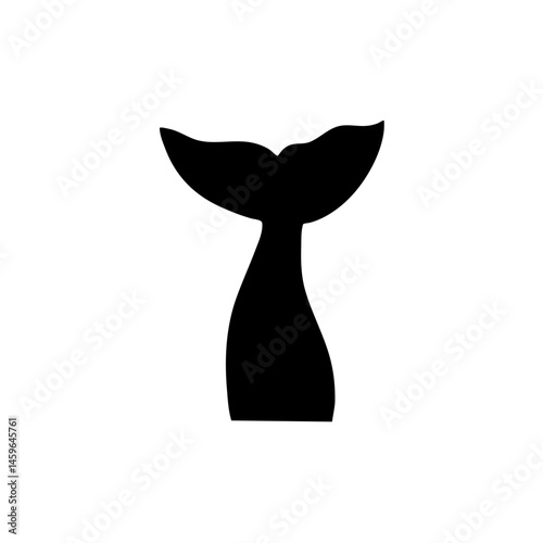 Mermaid tail silhouette 