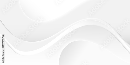 abstract white background with gradient color and artistic dynamic line decoration. modern lines smooth texture for luxury graphic design elements. Abstract pale geometric pattern. vector illustration