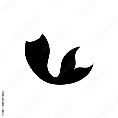 Mermaid tail silhouette 