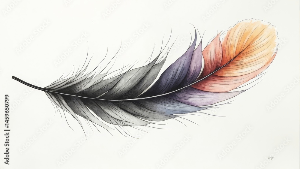 Obraz premium Artistic Feather Image