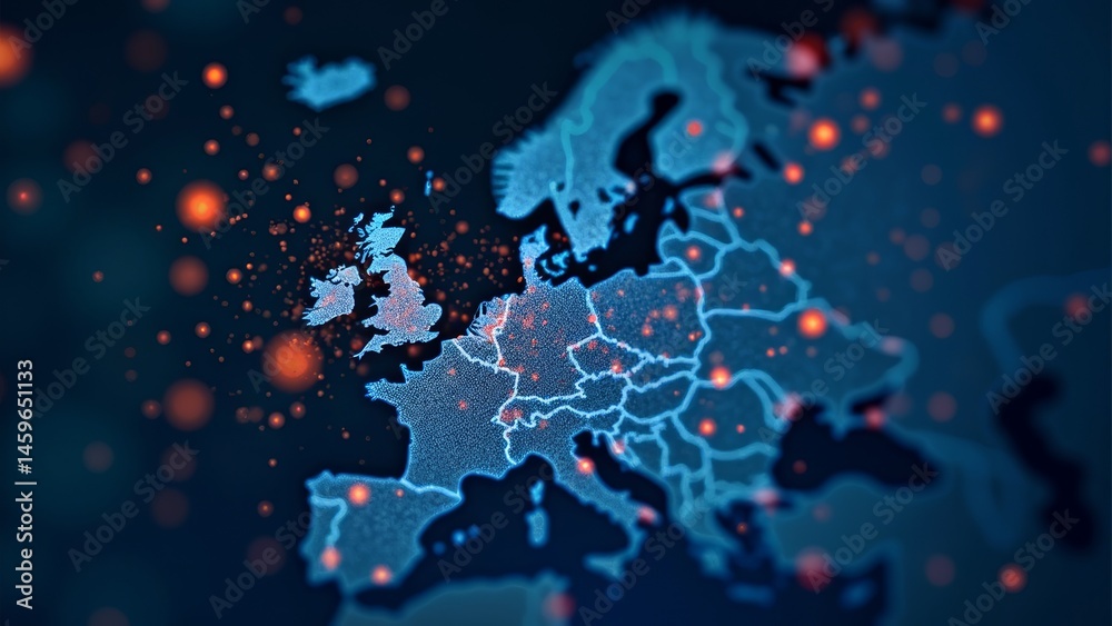 Fototapeta premium Virus Network Technology Image