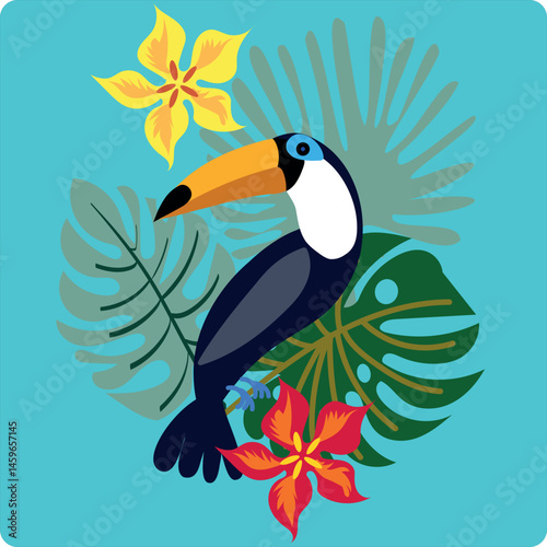 Print toucan tropic