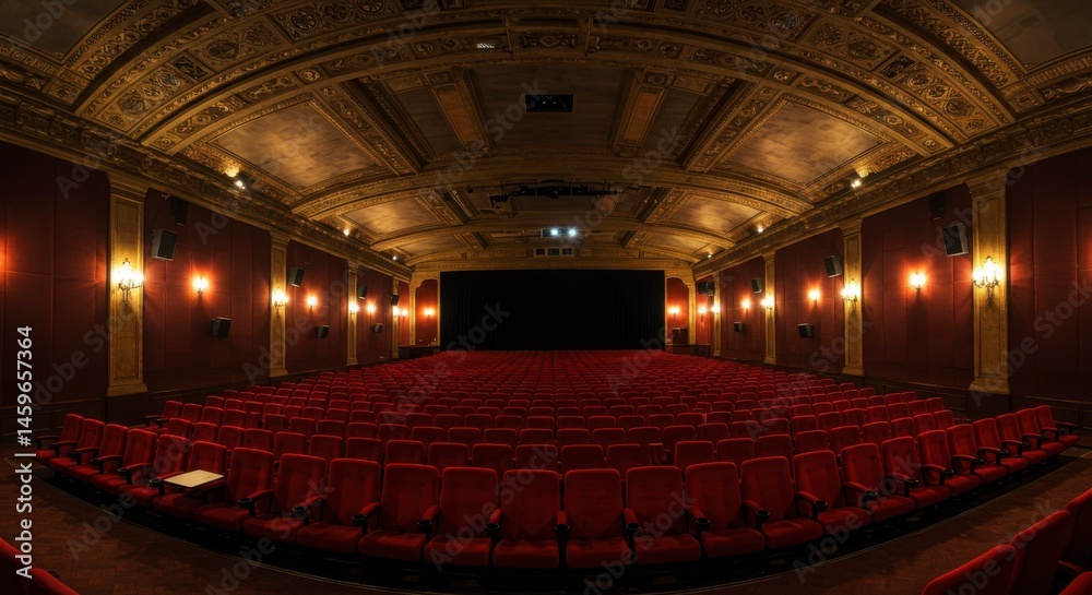 Obraz premium Empty movie theater interior (1)