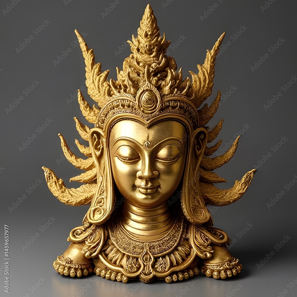Fototapeta premium golden buddha statue