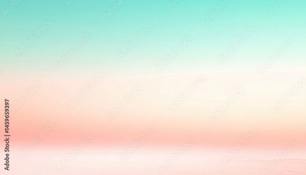 Naklejka premium Calm sunset horizon coastal beach abstract imagery serene atmosphere wide-angle view tranquility concept