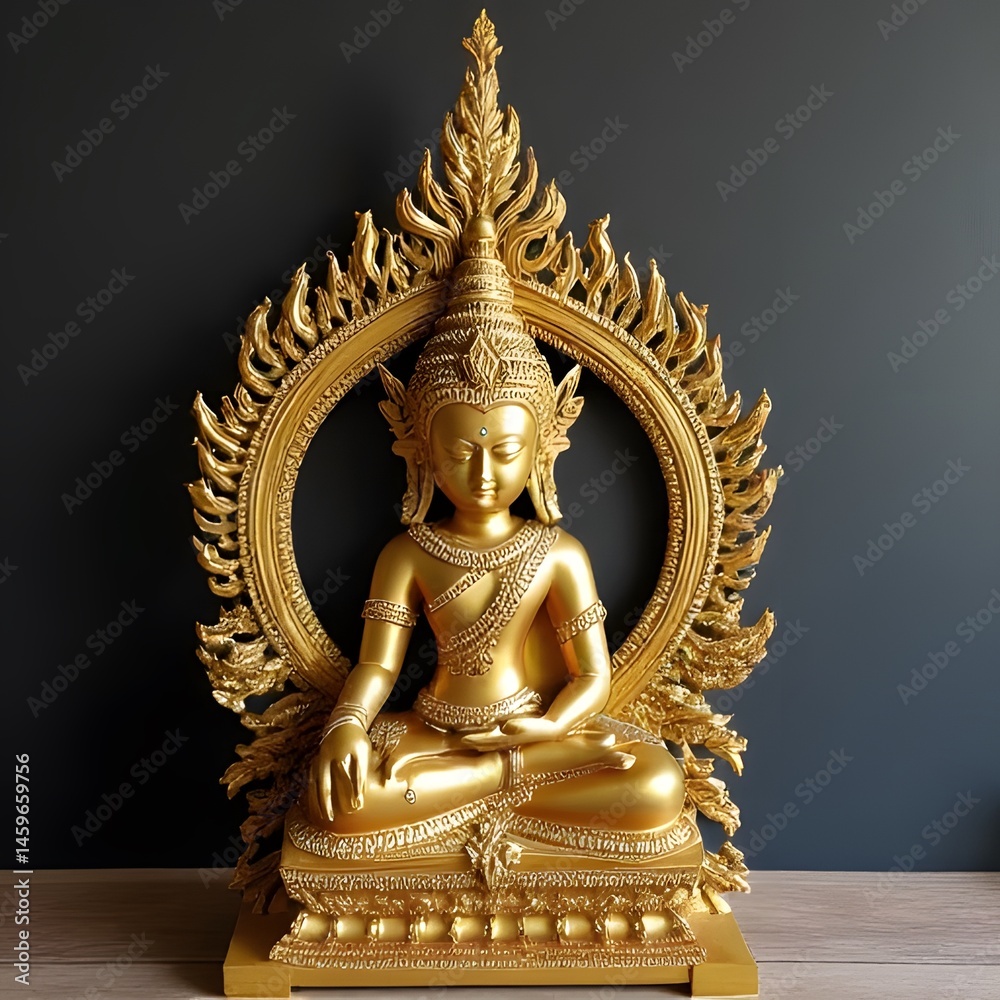 Fototapeta premium golden buddha statue