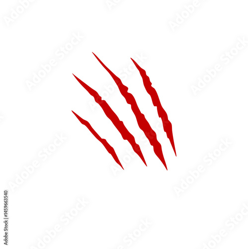 Animal claws scratches. Vector illustration 