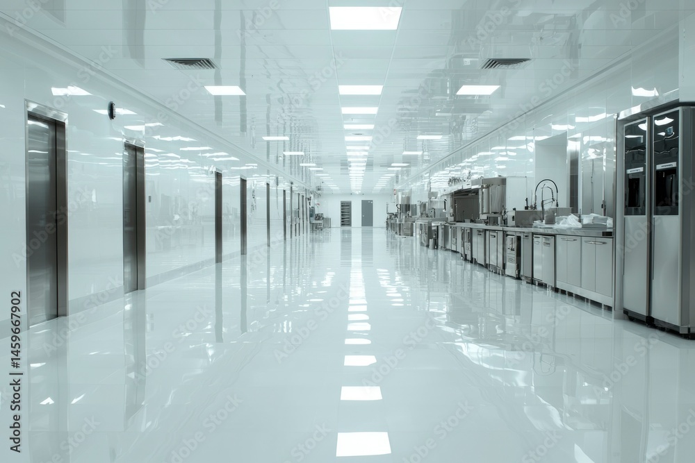 Obraz premium Modern sterile hallway