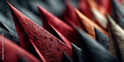 Expressive Red Anger Lines Representing Gen Z Protest Passions