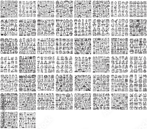 vector clipart collection of editable cleaning equipment and supplies elements