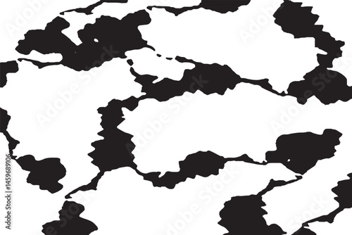 Illustration of rough or grunge black texture on white for background or commercial use

