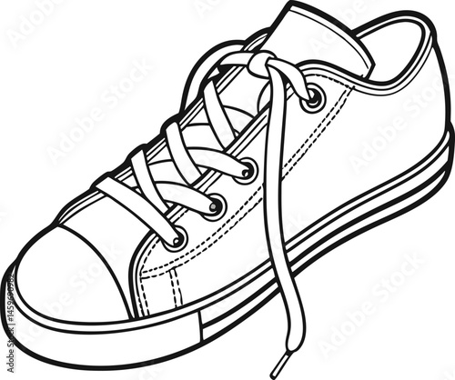 sport shoes vector illustration