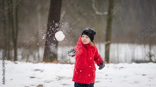 Happy Winter Celebration – Festive Gathering in a Snowy Wonderland