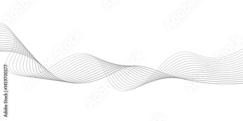  Abstract wave line for banner, wallpaper background with wave design.Abstract background with business lines.Dynamic flowing wave lines design element. Futuristic technology and sound wave pattern