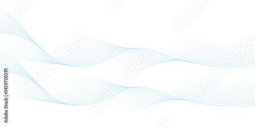  Abstract wave line for banner, wallpaper background with wave design.Abstract background with business lines.Dynamic flowing wave lines design element. Futuristic technology and sound wave pattern