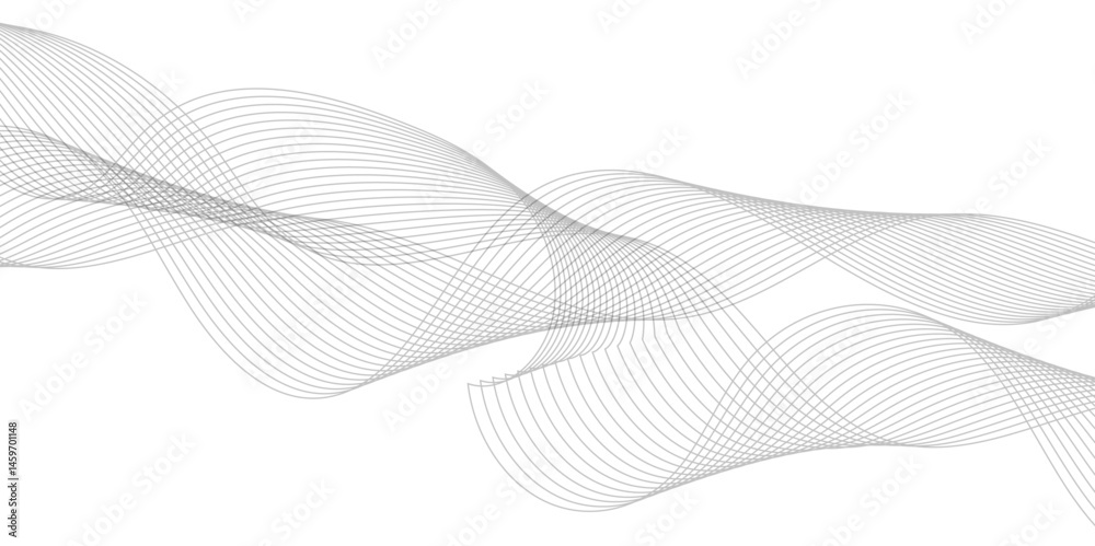 Fototapeta premium Abstract wave line for banner, wallpaper background with wave design.Abstract background with business lines.Dynamic flowing wave lines design element. Futuristic technology and sound wave pattern
