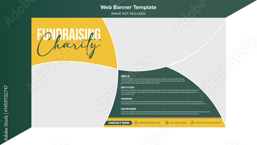 Engaging Charity Web Banners for Fundraising Drives – Professional Nonprofit Templates to Elevate Awareness & Donations, Adobe Stock SEO-Ready for Maximum Reach