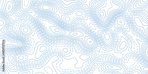 "Generate a seamless topographic contour map background in light blue on a white surface. The lines should vary in density and shape, mimicking elevation levels. Use smooth, organic curves with a hand