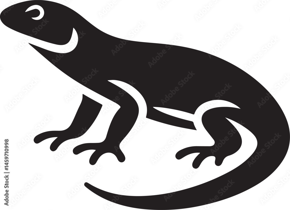 Obraz premium lizard on white background