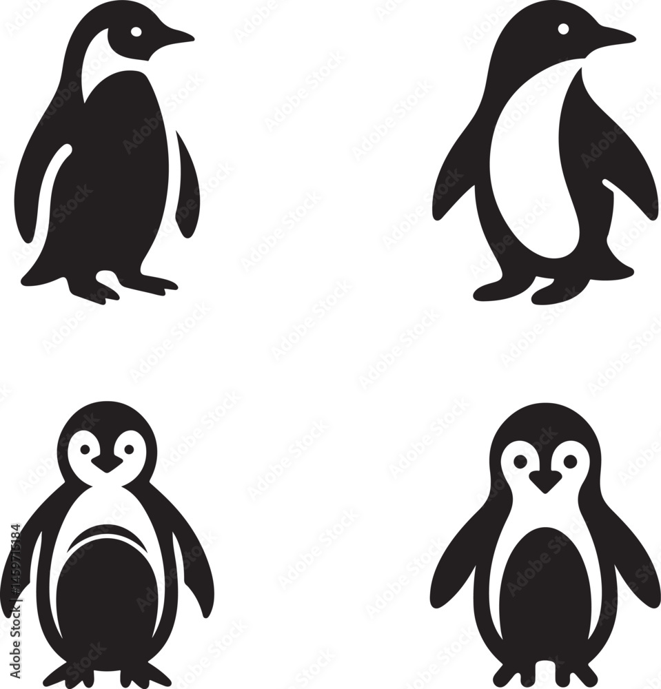 Fototapeta premium penguin vector illustration