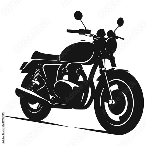motorcycle on a white background