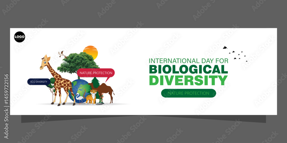 Fototapeta premium International Day for Biological Diversity, observed on May 22nd, promotes understanding and awareness of biodiversity issues.