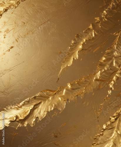 Luxurious gold leaf texture, subtle light play ,  image,  high-quality,  background