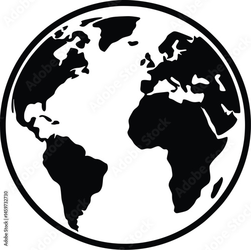Minimalist Globe Icon