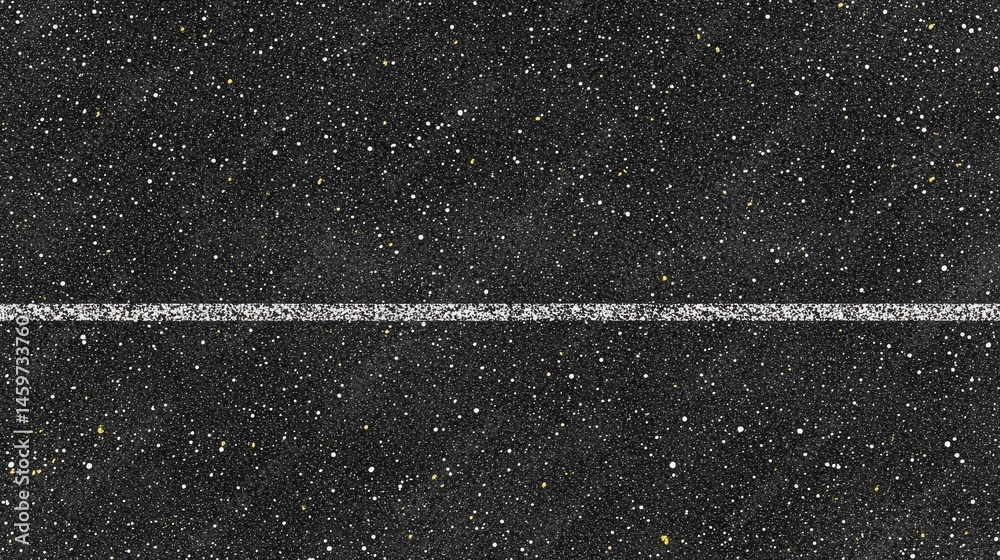 Fototapeta premium Abstract textured asphalt road surface with painted white line in urban environment