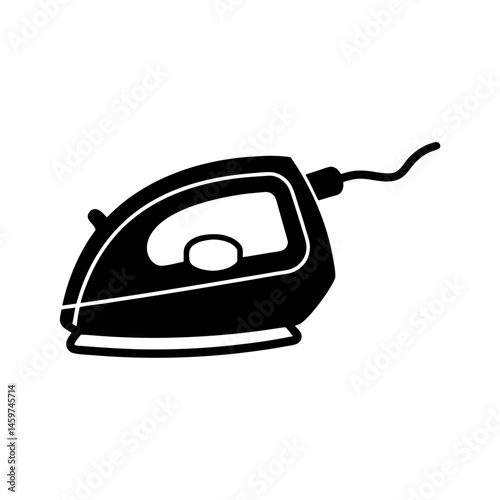 Mini Iron with steamer and roller silhouette