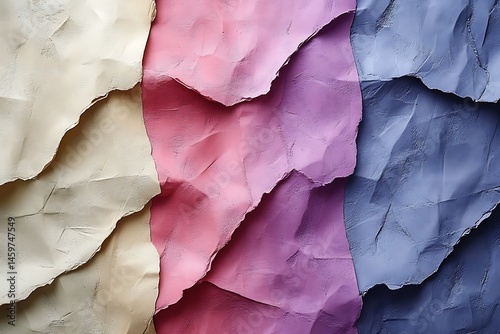 Wallpaper Mural Colorful crumpled paper texture Torontodigital.ca