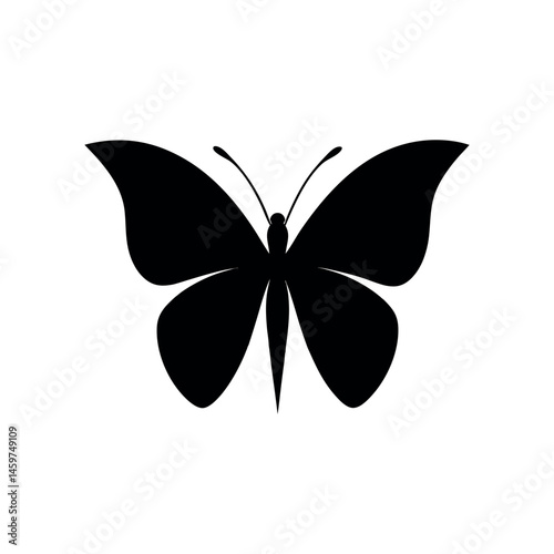 Paper Butterfly Vector Silhouette