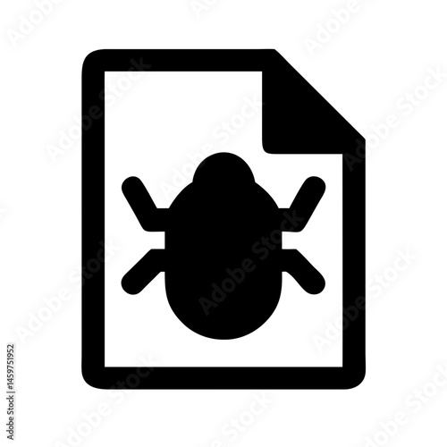 Bug report icon vector illustration