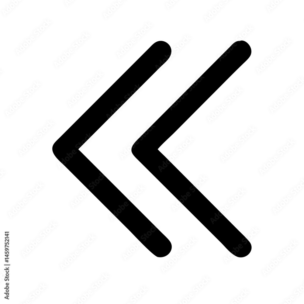 Chevron left icon vector illustration Chevron left icon vector illustration