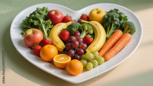 Blue Silhouette Heart with Vascular Detailing