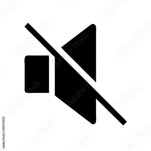 mute icon vector