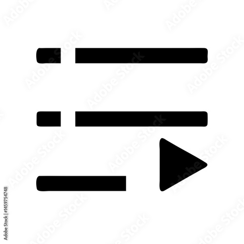 playlist icon vector illustration