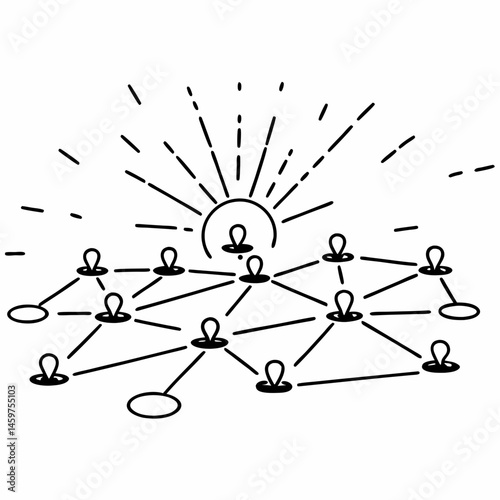 Futuristic Abstract Background with Glowing Lines and Network Connections for Technology Concepts and Digital Marketing Campaigns.